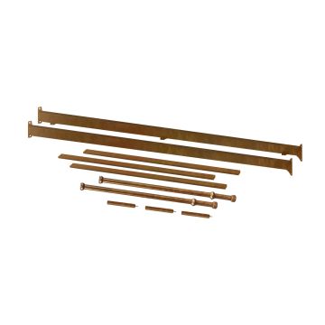 Million Dollar Baby Winston Full Size Bed Conversion Kit in Vintage Gold