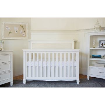 Million Dollar Baby Darlington 4 in 1 Convertible Crib in Warm White