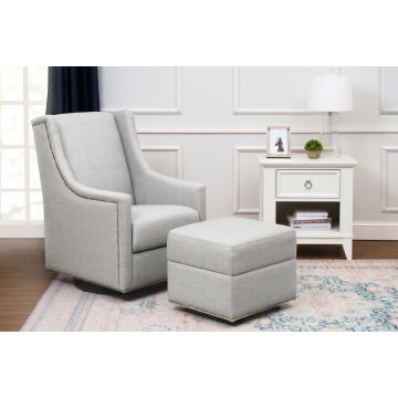 Million Dollar Baby Harper Swivel Glider with Gliding Ottoman