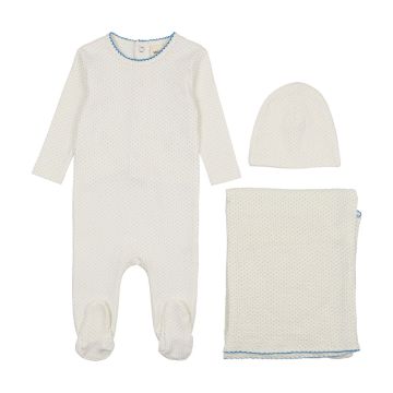 Mema Knits Polka Dot Three Piece Set
