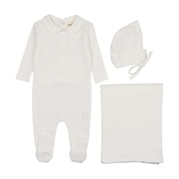 Mema Knits Pointelle Three Piece Set