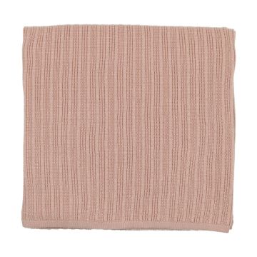 Mema Knits Pointelle Blanket Pink Tint