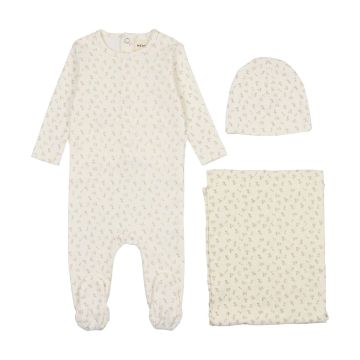 Mema Knits Cherry Print Three Piece Set