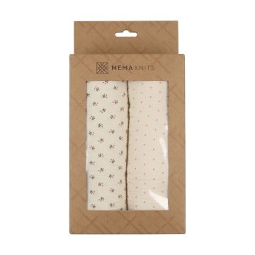Mema Knits Floral Swaddle Set