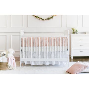 Million Dollar Baby Liberty 3-in-1 Convertible Spindle Crib With Toddler Bed Conversion Kit in White Finish