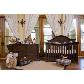 Million Dollar Baby Tilsdale Double-Wide Dresser In Rich Walnut