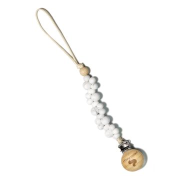Snuggle Baby Bubble Paci Clip Marble