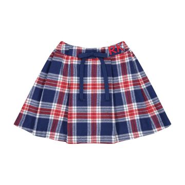 RetroKid Margo Pleated Plaid Skirt