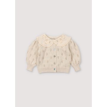 The New Society Marina Baby Cardigan Macadamia