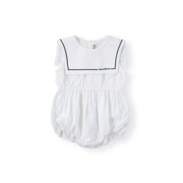 Bene Bene BABY)Marine Collar Romper Ivory