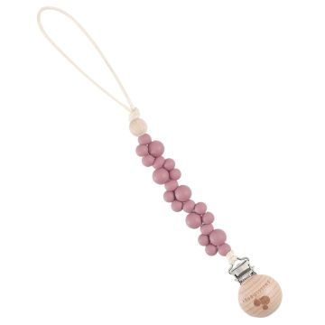 Snuggle Baby Bubble Paci Clip Mauve