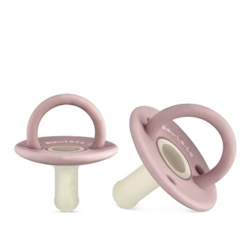 Bleu Lala Lulababe 2 Tone Paci Hospital Nipple Mauve + Tan