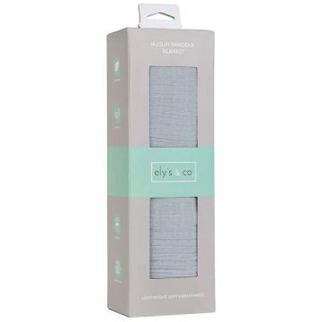 Ely's & Co Single pack muslin Cotton - Misty Blue