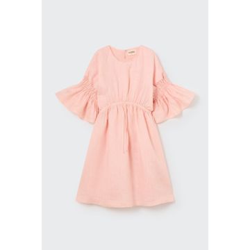 My Little Cozmo Linen Dress Crystal Pink