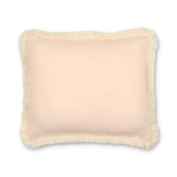 Manilla Soft Pink Muslin Decorative Pillow