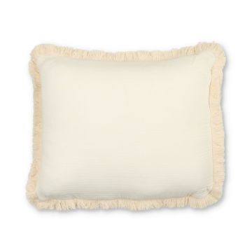 Manilla Soft Cream Muslin Decorative Pillow 