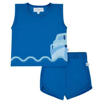 Miss Mini SCALLOPED SWIM TANK and SHORTS SET