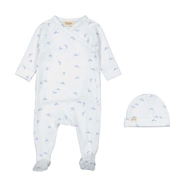 Marmar Rubello Dolphin Footie And Hat 