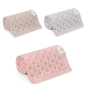 My Memi Openwork Bamboo Blanket 80x100