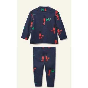 Wynken BABY MINI LENTO LS TEE And Legging Navy