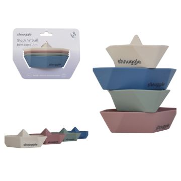 Shnuggle Stack and Sail Bath Boat Toys
