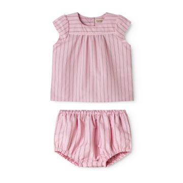 Marmar Tuss and Pusle 2 pc Set Bonbon Pink Stripes