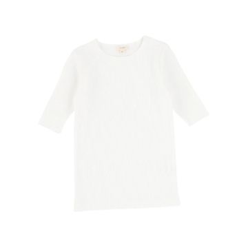 Lil Legs Ribbed 3/4 Sleeves Tee