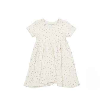 Lovely Littles The Printed SS Dress - Berry Red