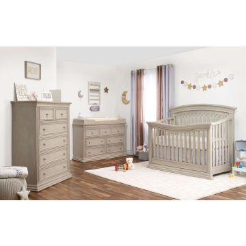 Sorelle Monterey 5 Drawer Dresser in Heritage Fog