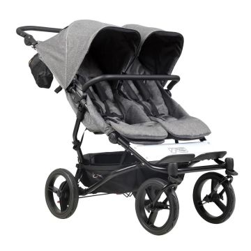 Mountain Buggy Duet Luxury Collection Stroller - Grey Herringbone