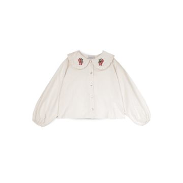 Mipounet FELICIA FLOWER BLOUSE Ecru