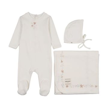 Bonne Bonne My Little Flower Layette Set ivory/Rose