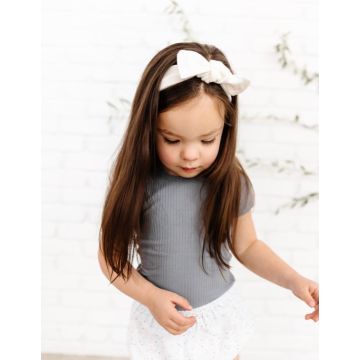 Jacqueline & Jac Girls Knot Headband Natural White