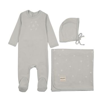 Bonne Bonne Nature's Stitch Boys Layette Set Pale Blue