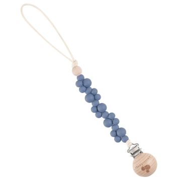 Snuggle Baby Bubble Paci Clip Navy