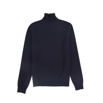 Bamboo Ruffle Neck Sweater 