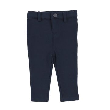 lil leggs Knit Boys Stretch Pants Navy
