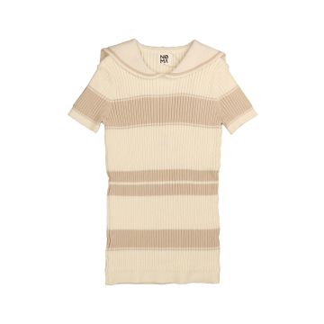 NOMA STRIPE SS SAILOR COLLAR TOP Sand 