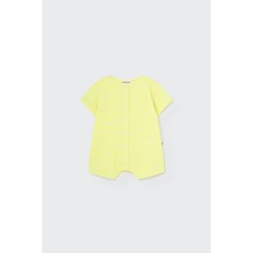 My Little Cozmo Organic slub baby jumpsuit Neon Yellow