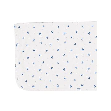 Bebe Organic Noah Blanket White Cherry Rib
