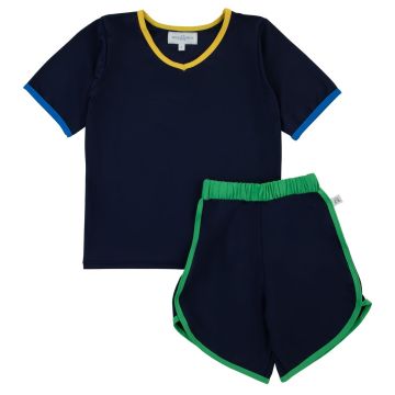 Miss Mini Neon Top and Bottom Shorts Set