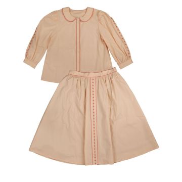 Noma TEEN SET WITH SPECIAL STITCH TRIMS AND EMBROIDERED PLACKET
