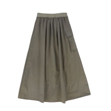 Bace Zipper Cargo Skirt Olive