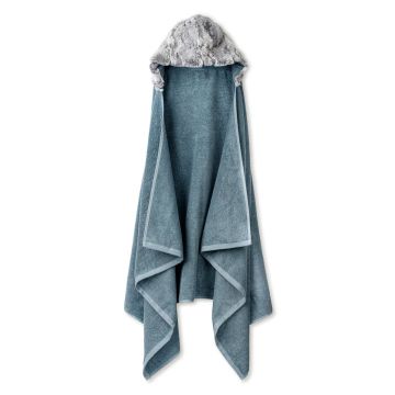 Zandino Oversized Hooded Towel Oliver Silver/Ocean