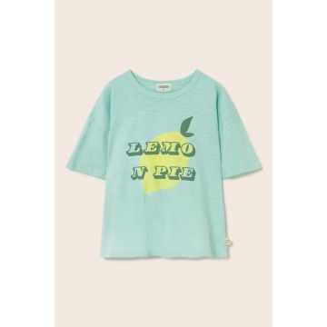 Cozmo Cotton Print T-shirt Lemon Pie Aqua