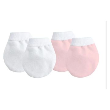 kushies Organic Jersey Mittens Pink