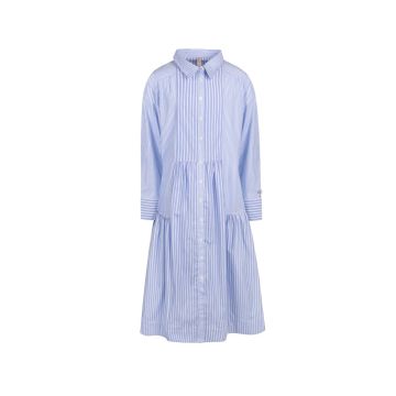 Poet Charlotte Drop Waist Pinstripe Dress
