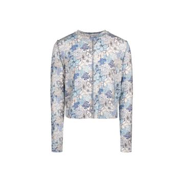 Poet Emily Blue Floral Tee 
