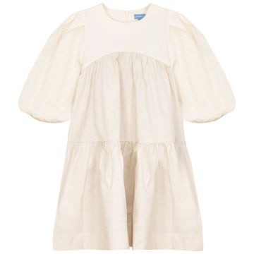 Pompomme High waisted Tiered Dress