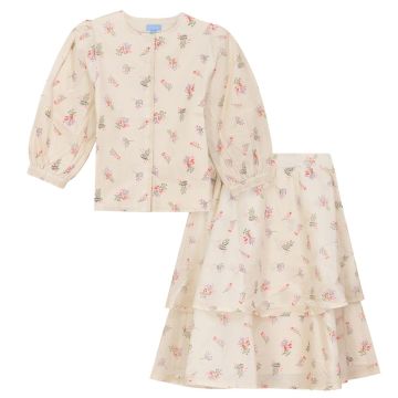 Pompomme Neon Floral Printed Set